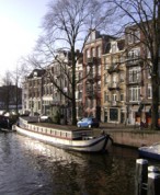 canal boat Amsterdam