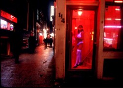 woman in window